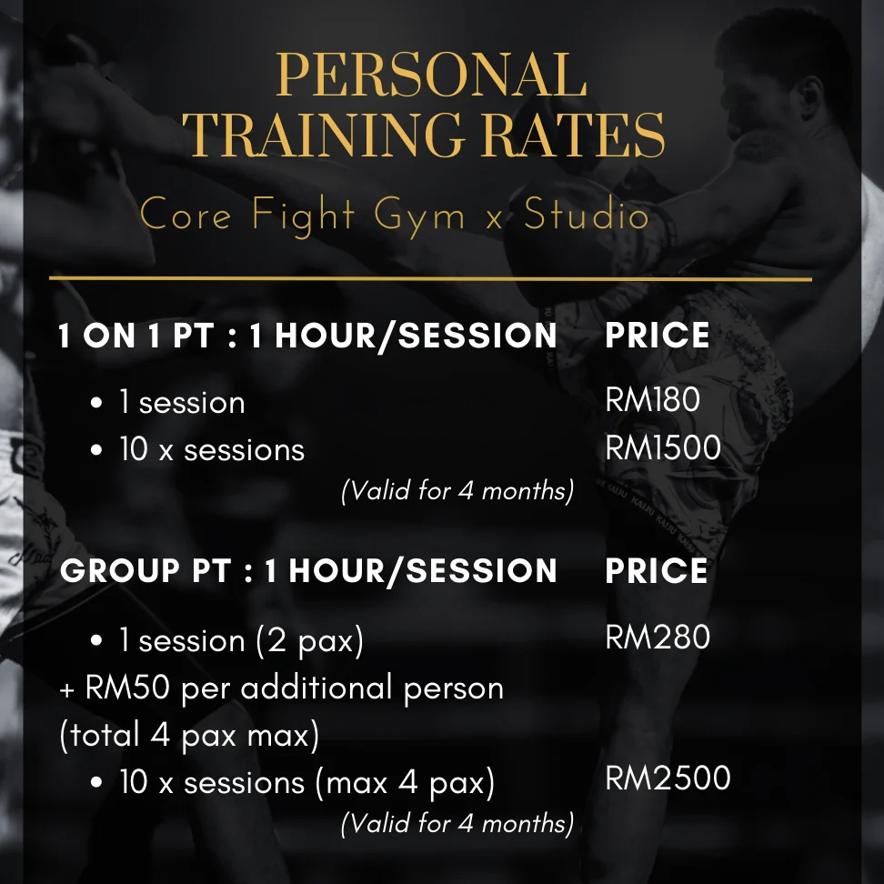 Core Fight Gym x Studio 1 core fight gym x studio